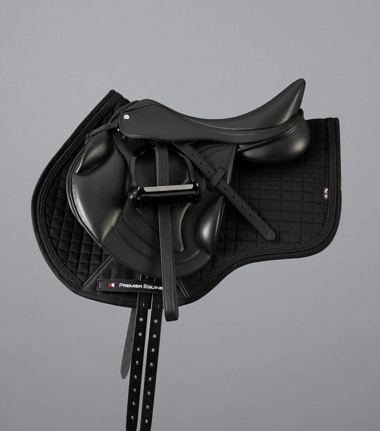Вальтрап для лошади из хлопка Close Contact Cotton Dressage Saddle Pad (черный) - фотография № 2