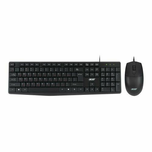 Клавиатура и мышь Acer OMW141 ZLMCEEE01M черные 104 кл 1200 dpi