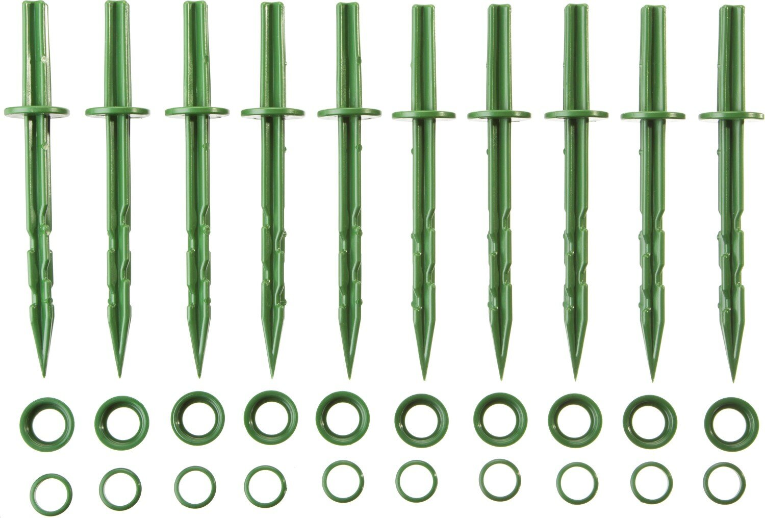 GRINDA 200 мм, зеленые, 10 шт, Садовые колышки (422319) - фотография № 1