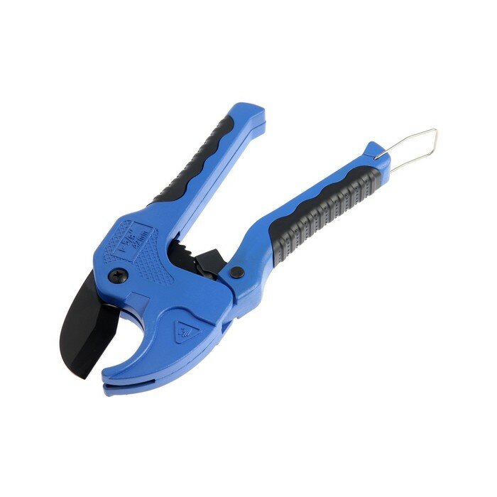 фото Ножницы для резки труб тундра по пластику, полуавтомат, усиленные, обрез. рукоятки, до 42 мм