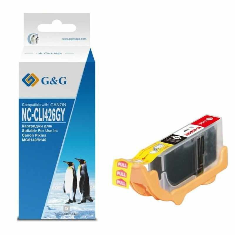 Картридж струйный G&G CLI426GY серый для Canon Pixma MG6140/MG8140