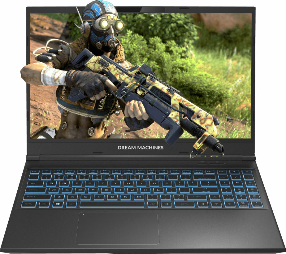 Dream Machines RG3060-15KZ51 Intel Core i7-12700H/32Gb/1Tb M.2 SSD Nvme/15.6" FHD AG WVA 144Hz (1920x1080)/Nvidia RTX 3060 6Gb/WiFi6/BT/No OS/2.