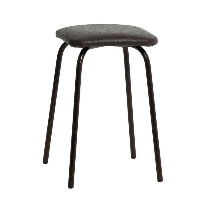 фото Табурет "Эконом" квадратный, Антик медный/шоколад