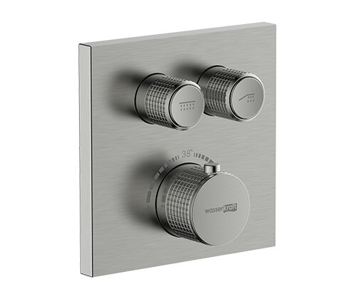 Смеситель для ванны и душа встраиваемый Wasserkraft Wern 4248 Thermo хром , с термостатом