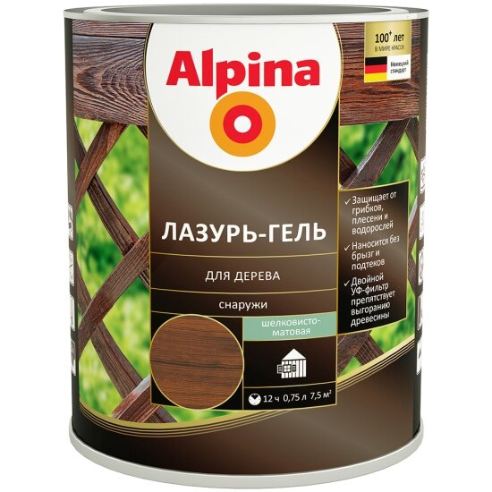 Alpina пропитка Лазурь-гель для дерева