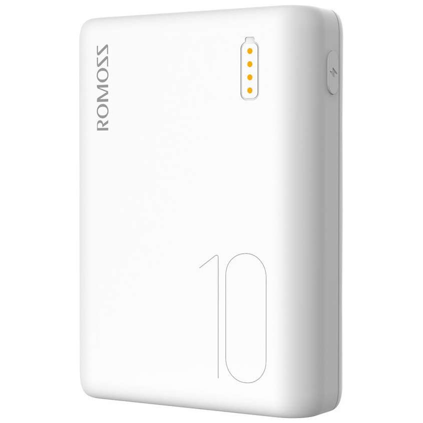 Внешний аккумулятор (Power Bank) Romoss Simple 10, 10000мAч, белый