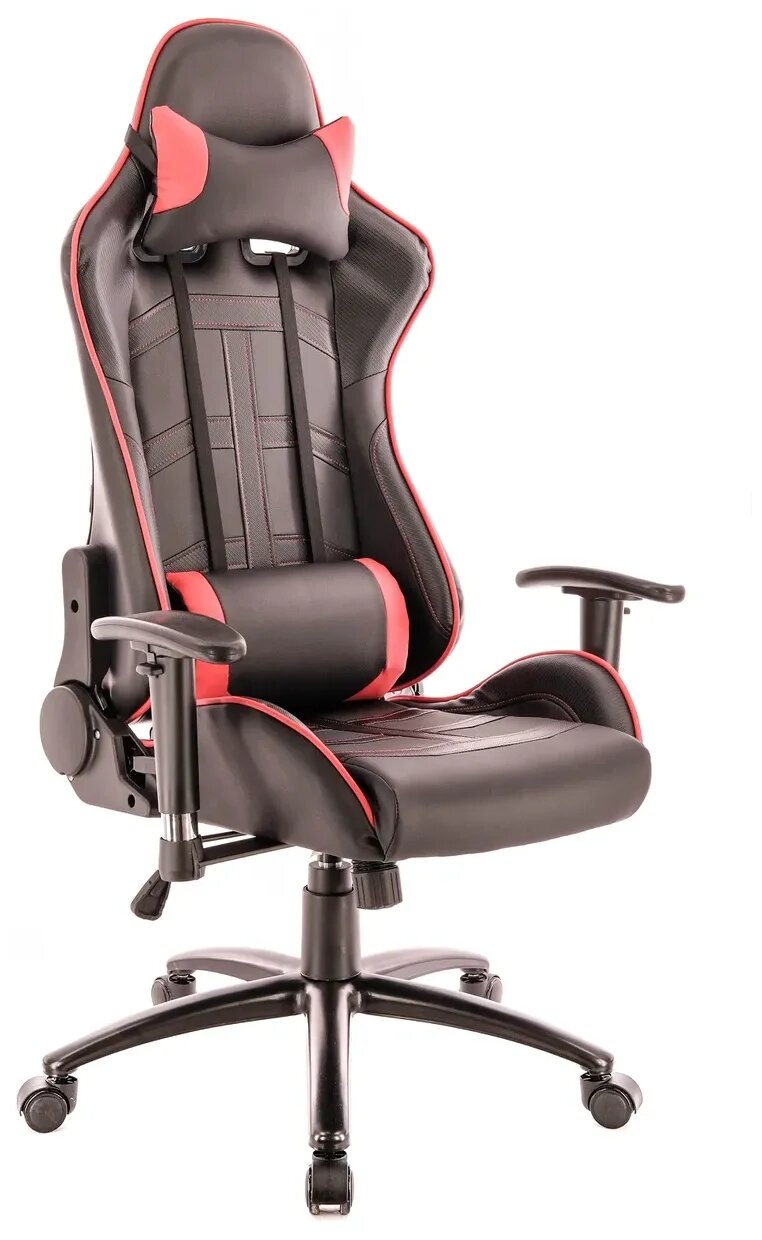 Кресло офисное EVERPROF Lotus S10 экокожа красный