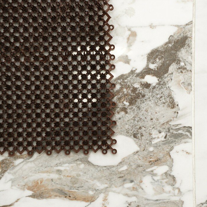 Покрытие ковровое щетинистое без основы «Травка», 40×53 см, цвет коричневый - фотография № 7