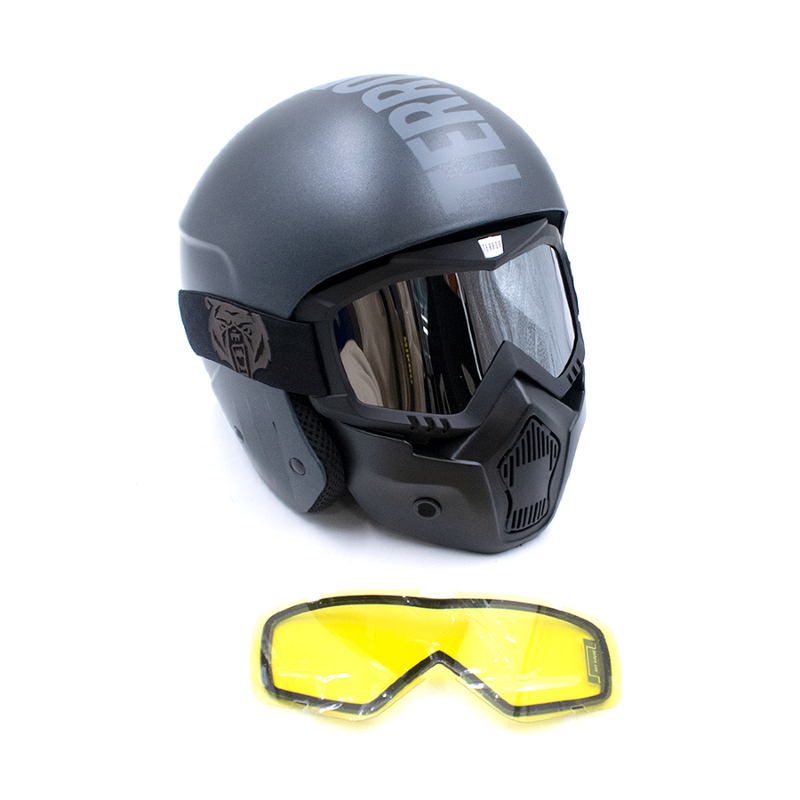 Шлем TERROR - AVIATOR Kit Black (Размер M (56-59) Цвет Черный)