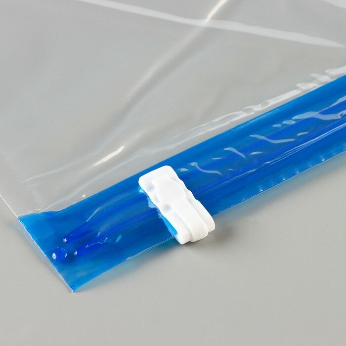 Вакуумный пакет скручивающийся дорожный 40×60 см, цвет микс - фотография № 4