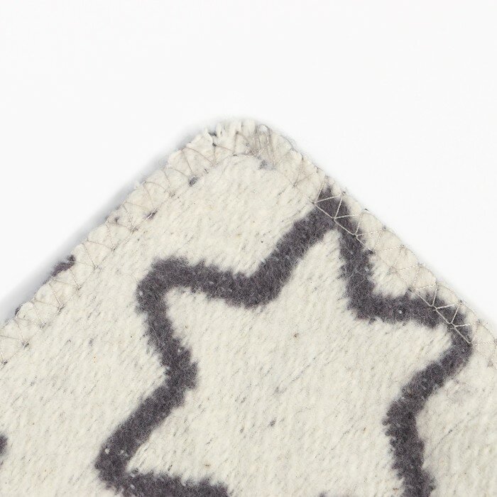 Одеяло байковое Совы на луне 100х140см, цвет серый 400г/м , хлопок 100% - фотография № 3