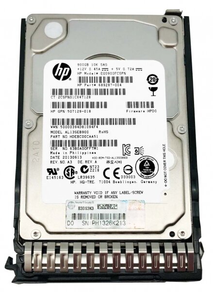 Жесткий диск HP EG0900FCSPN 900Gb SAS 2,5" HDD