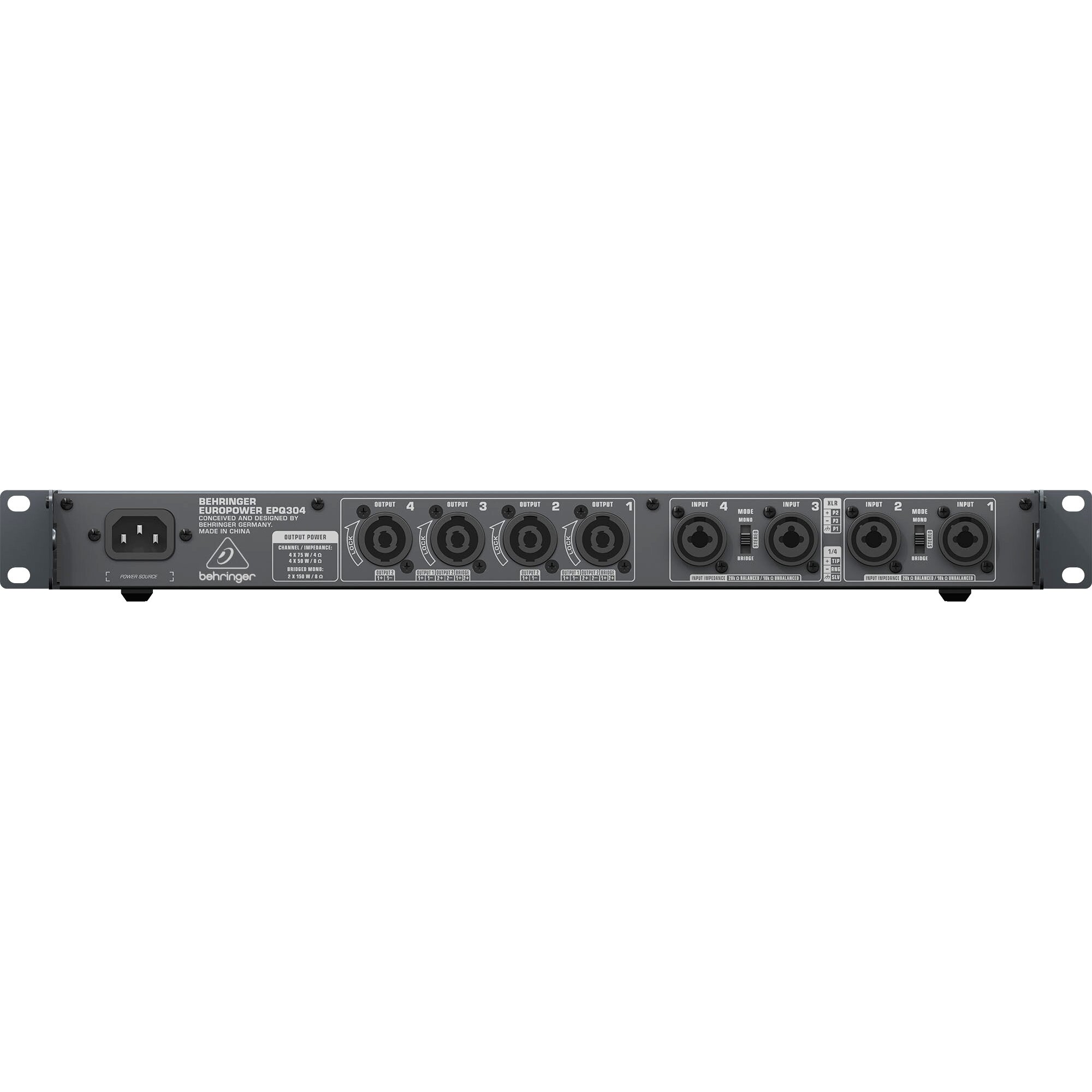 Усилитель мощности BEHRINGER Europower EPQ304 серый - фото №3