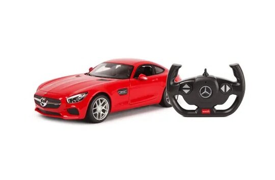 Машинка на радиоуправлении Rastar Mercedes AMG GT (арт.74010), 1:14, красная