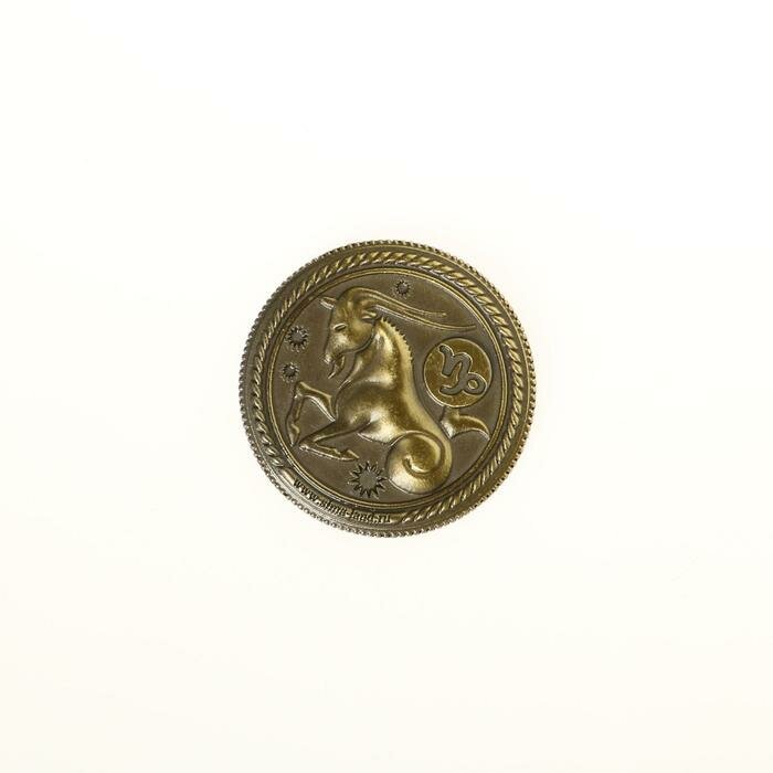 Монета знак зодиака «Козерог», d=2,5 см - фотография № 3