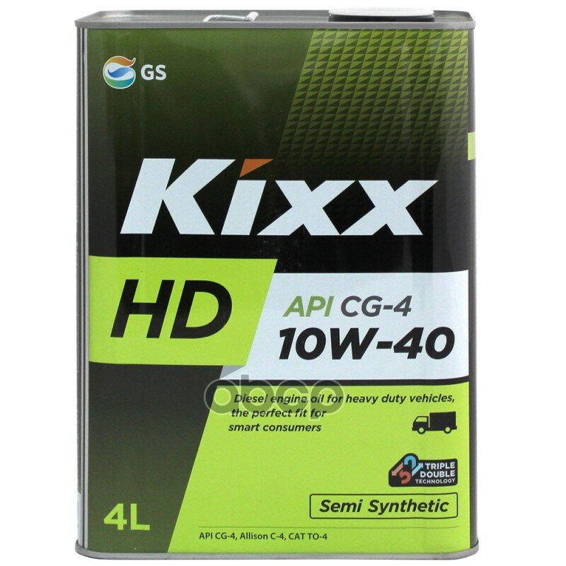 Kixx Масло Моторное Kixx Hd Cg-4 10W-40 /4Л П/Синт.