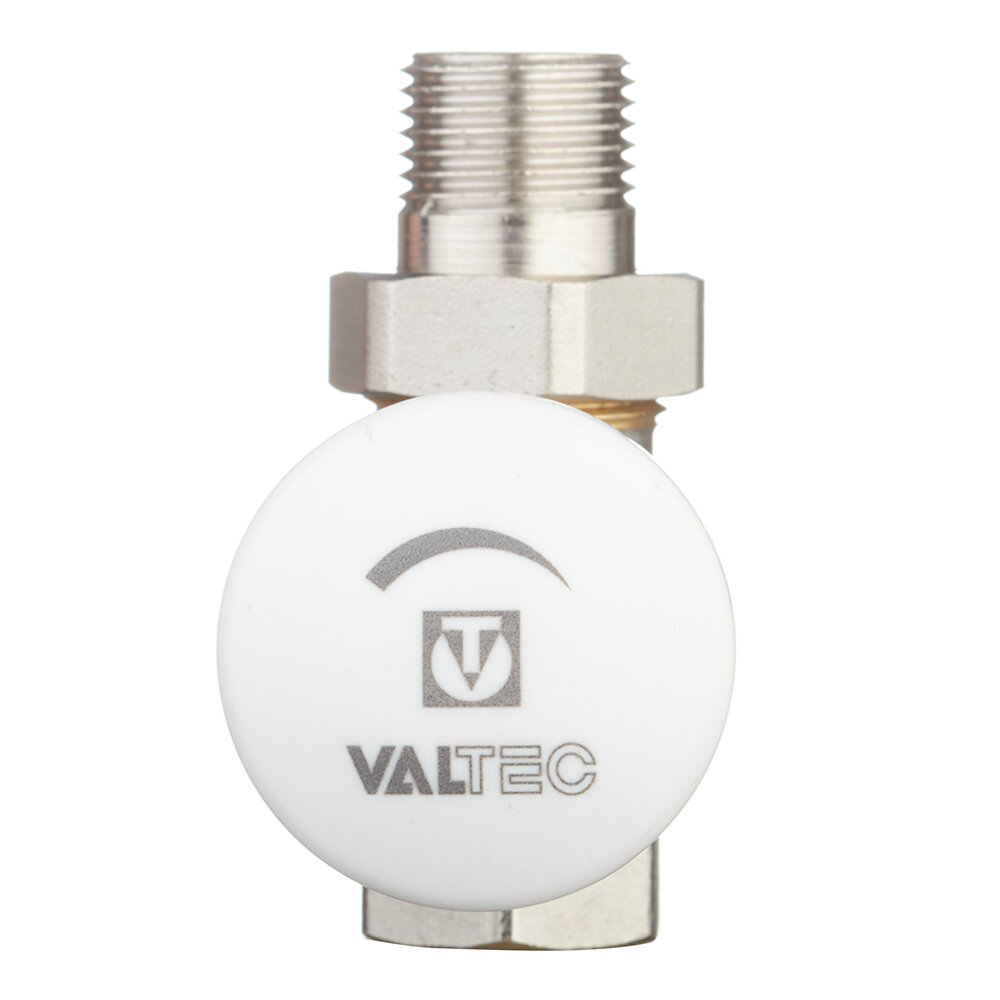 Клапан (вентиль) регулирующий ручной прямой Valtec (VT008N04) 1/2 НР(ш) х 1/2 ВР(г) для радиатора