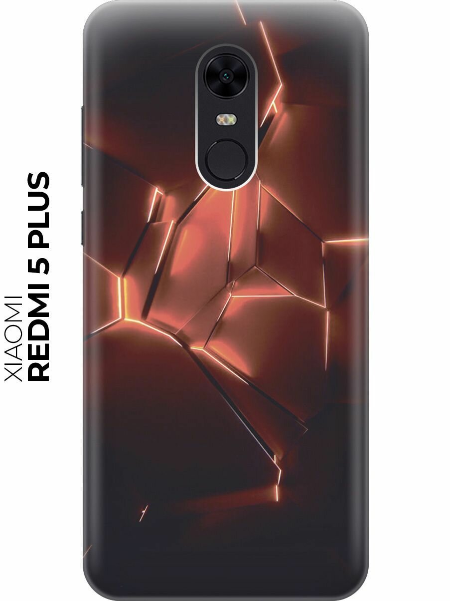 фото Силиконовый чехол Красные фонари на Xiaomi Redmi 5 Plus / Сяоми Редми 5 Плюс