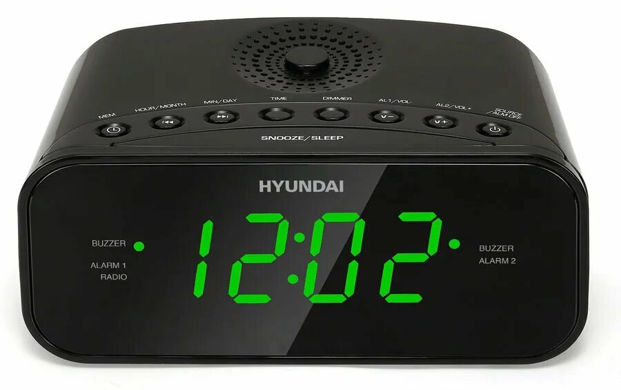 Радиобудильник Hyundai Black/Green (H-RCL221)