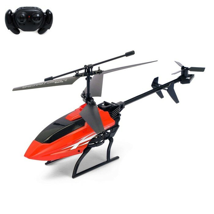фото No Name Вертолёт радиоуправляемый «Эксперт», работает от аккумулятора, цвет красный