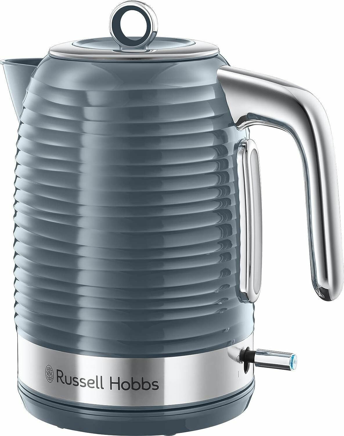 Чайник Russell Hobbs 24360 Inspire электрический, серый с хромированными вставками, 3000 Вт, 1,7 л - фотография № 1