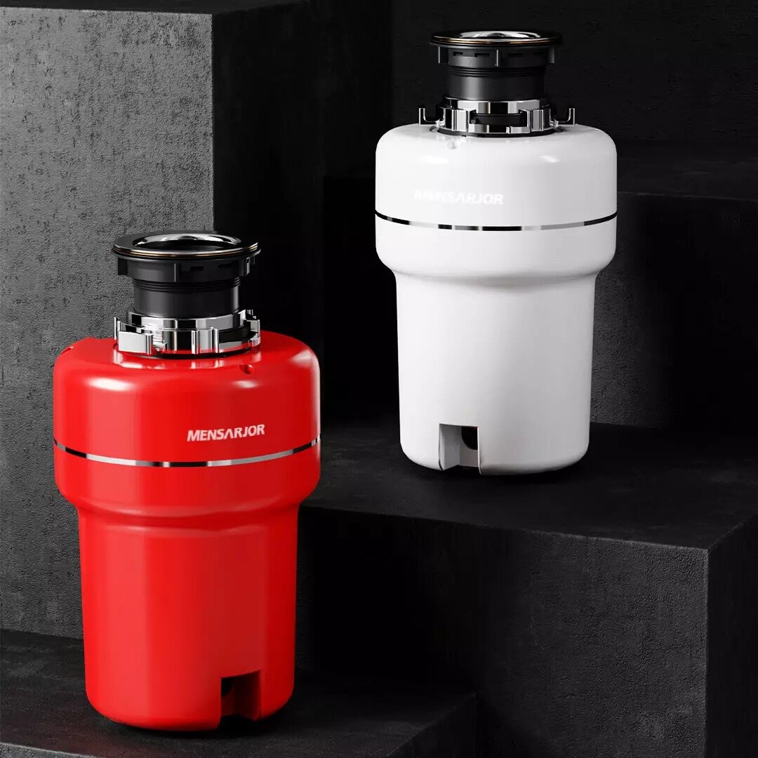 Кухонный измельчитель пищевых отходов Xiaomi Mensarjor Kitchen Food Waste Disposer White (LD750-F03) - фотография № 2