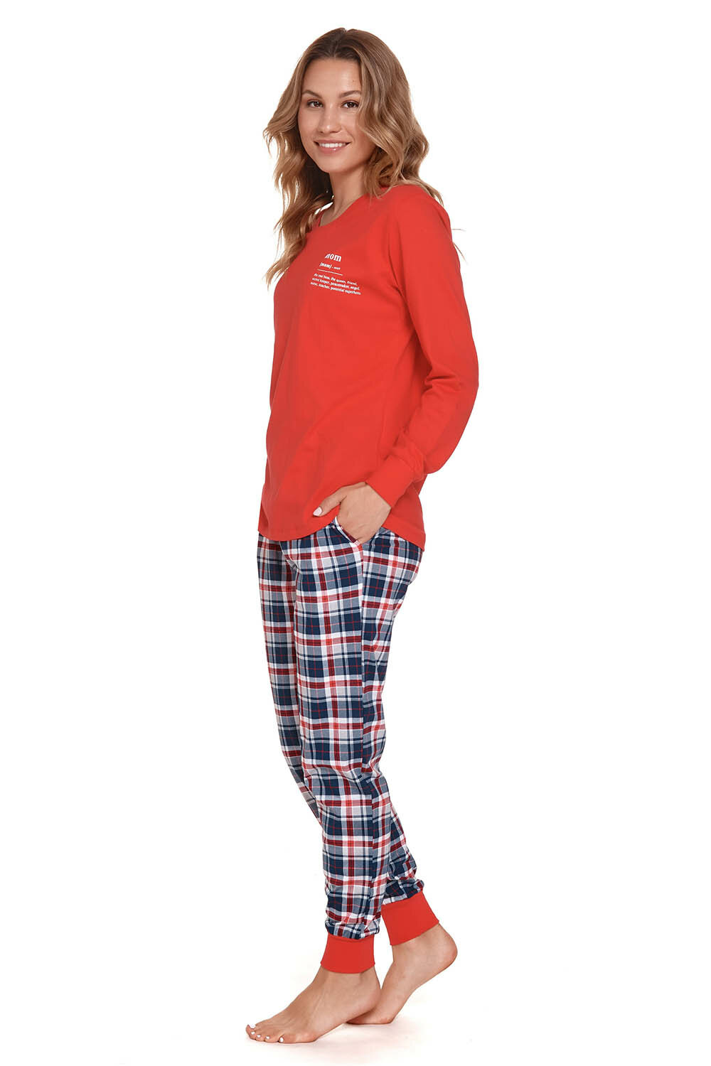 Пижама женская DOCTOR NAP 4363, красный, хлопок 100% (Размер: S) - фотография № 3
