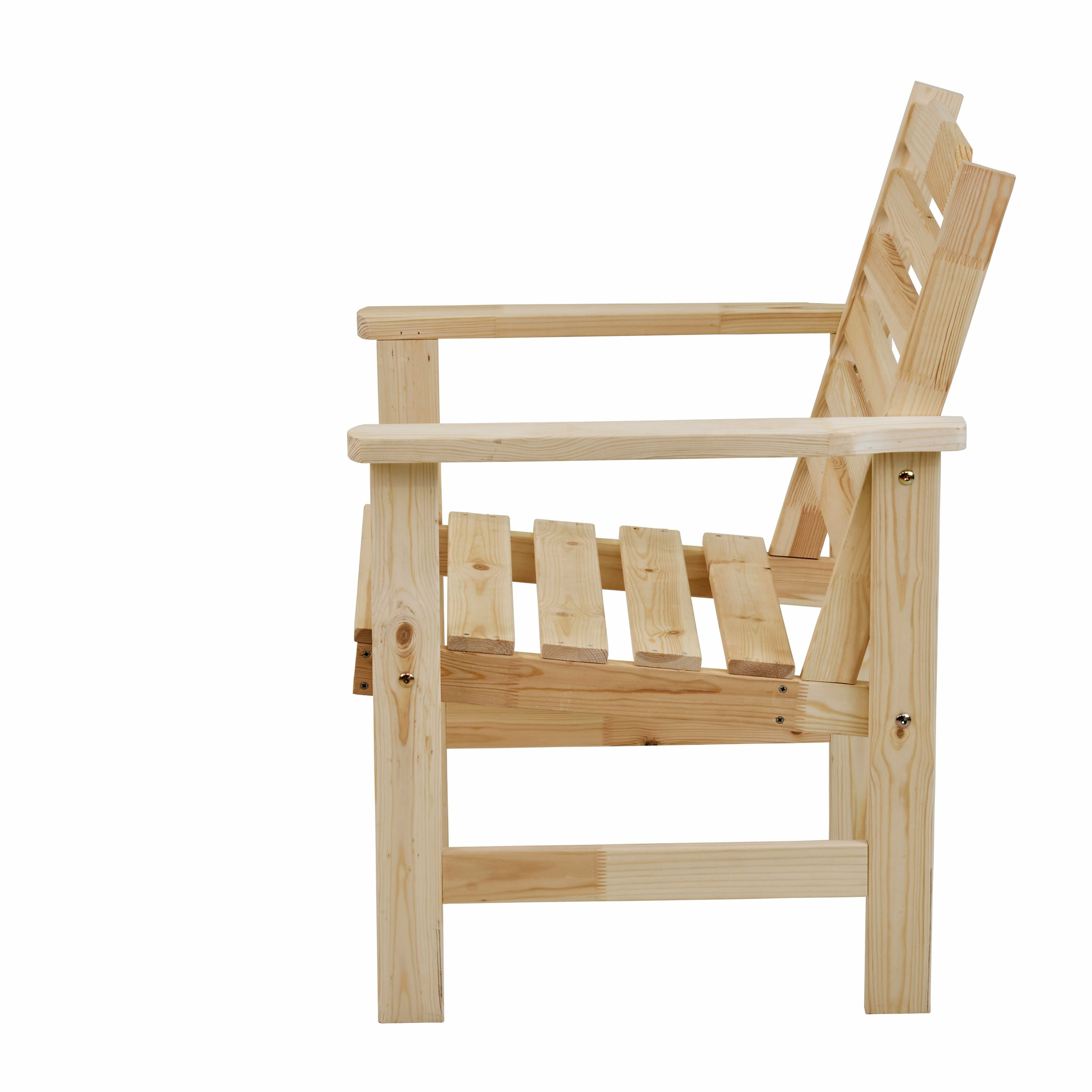 Кресло деревянное для сада и дачи, стэнхамн - фотография № 3