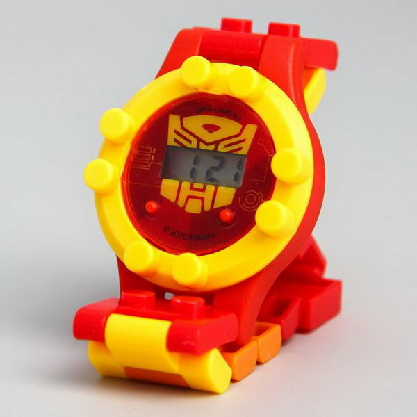 Часы наручные электронные Трансформеры Transformers с ремешкомконструктором