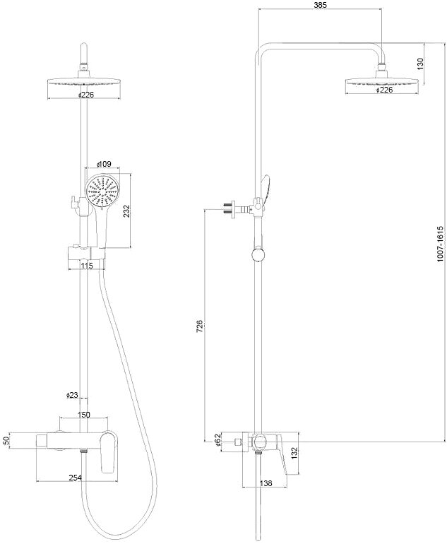 Душевая стойка Lemark LM3760GM