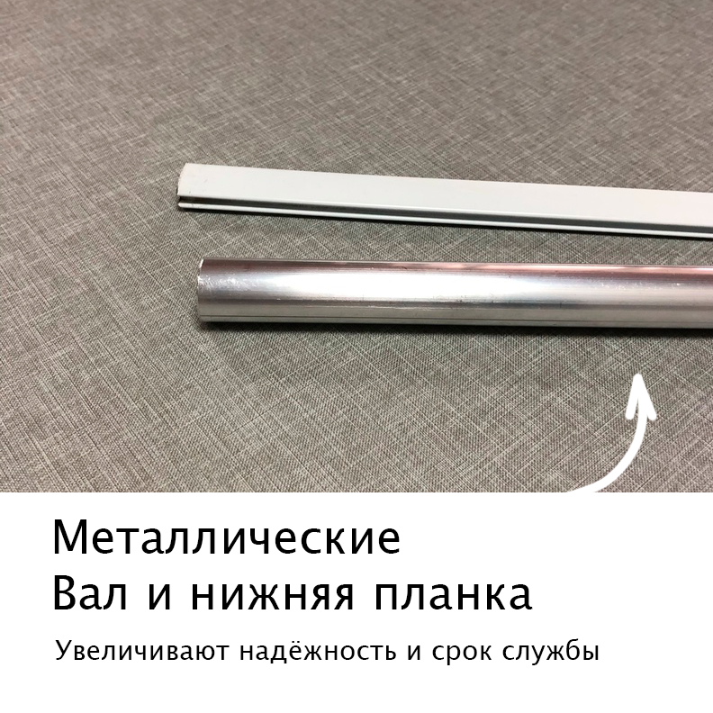 Штора рулонная на окна. Управление справа. Цвет Лина Тёмно-серый. 84см. х 30см. - фотография № 3