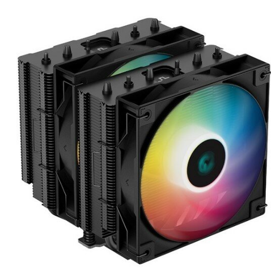 Вентилятор DeepCool AG620 BK Argb LGA20XX/1700/1200/115X/AM5/AM4 TDP 260W, Pwm, Argb Dual Fan 120mm .