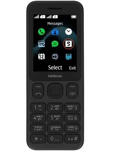 Сотовый телефон Nokia 125 черный