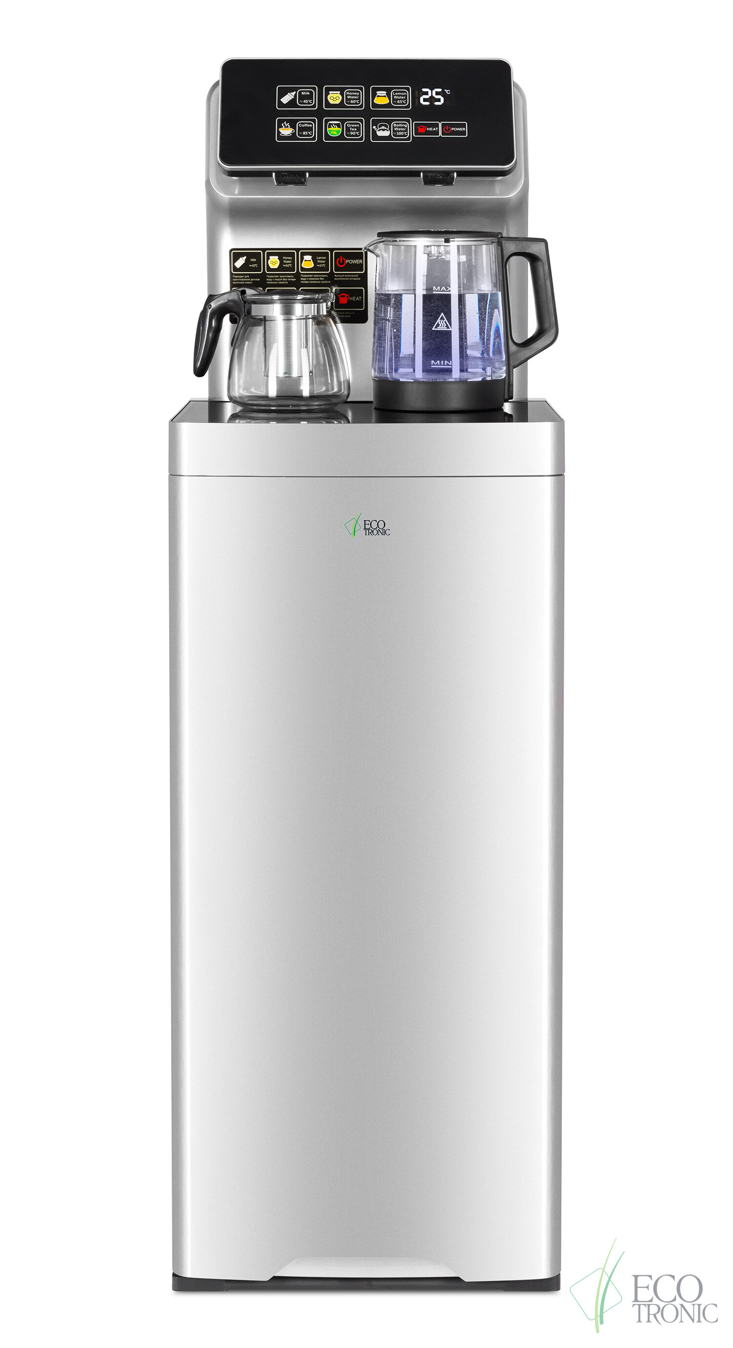 Кулер с чайным столиком Тиабар Ecotronic TB15-LER silver