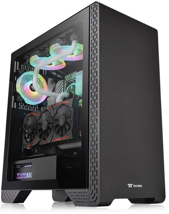 Корпус Thermaltake S300 TG черный без БП ATX 6x120mm 6x140mm 3x200mm 2xUSB2.0 1xUSB3.0 audio bott PS