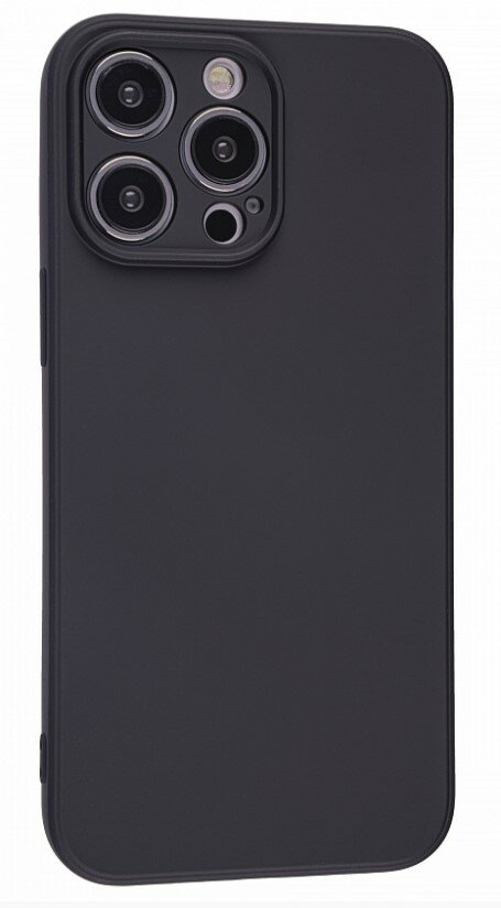 Чехол силиконовый для iPhone 14 Pro Max (6.7), good quality, c защитой камеры, X-CASE, черный