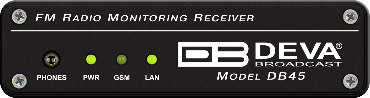 Компактный мониторинговый FM-приемник DEVA Broadcast DB45 с Ethernet портом
