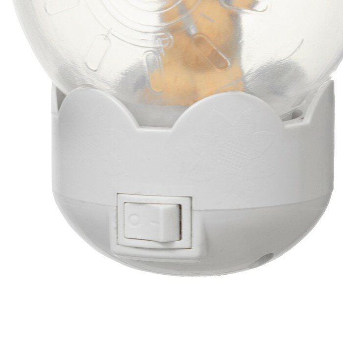 Настенные RISALUX Ночник "Мишка с короной" LED белый 7х7х11 см - фотография № 8