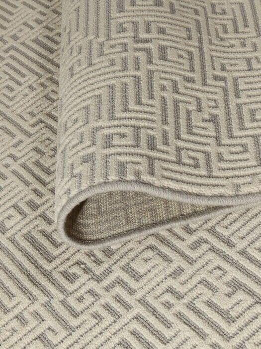 Agnella Ковер шерстяной рельефный GALAXY cut-loop IZAR grey 2x3 м. - фотография № 1