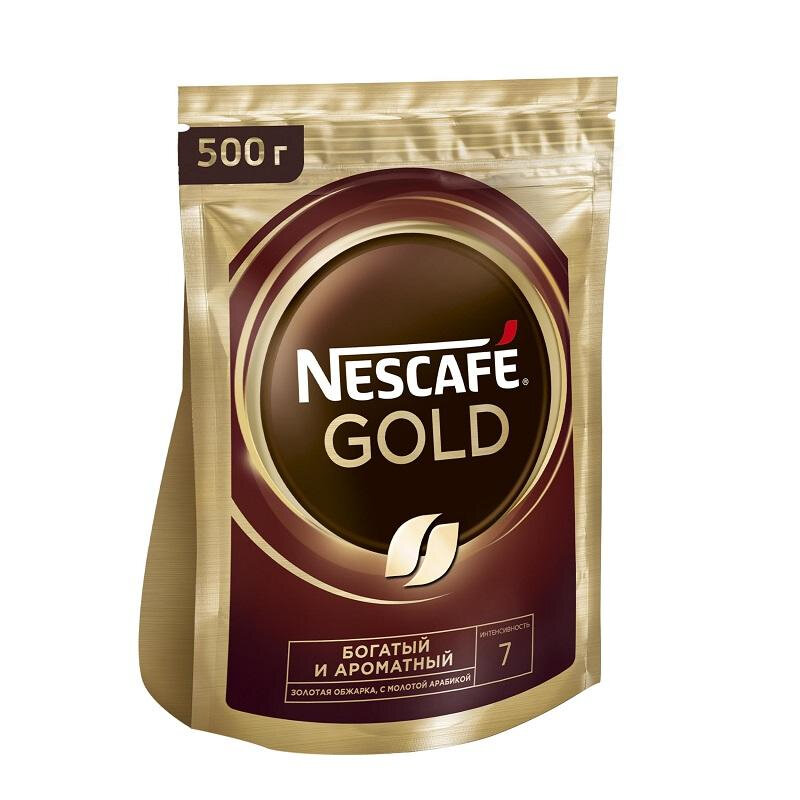 Кофе растворимый сублимированный Nescafe GOLD, 500гр - фотография № 1