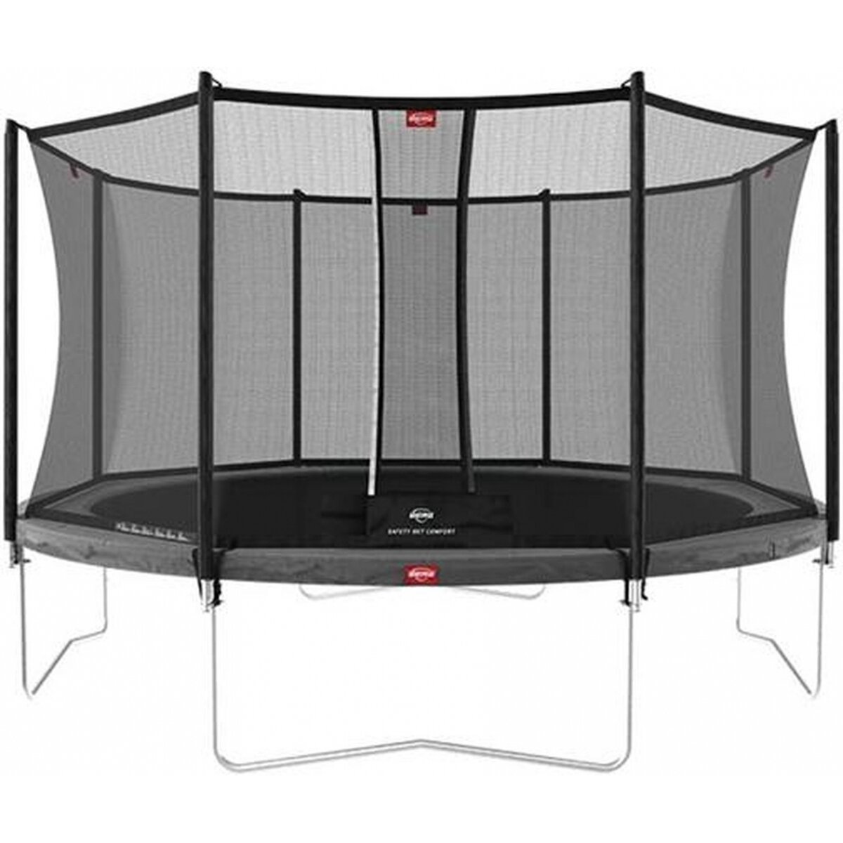 BERG батут Favorit с внутренней сеткой Safety Net Comfort 14 футов - 430 см (grey)