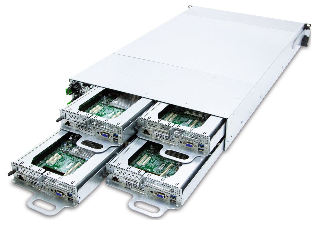 Серверная платформа AIC HP202-VL XP1-P202VL04/2U/8x3647/ 64xDDR4-2933 MHz RDIMM/LRDIMM/ 12x35"M2
