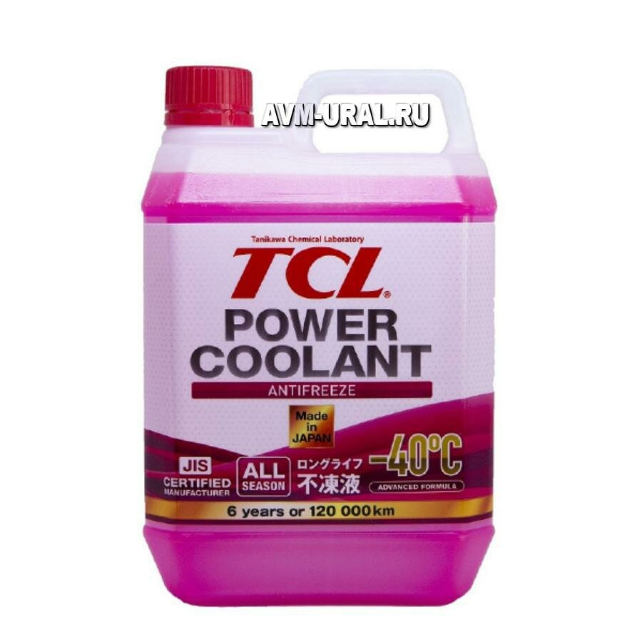 TCL PC240R Антифриз TCL длительного действия POWER COOLANT красный (-40) 2 л
