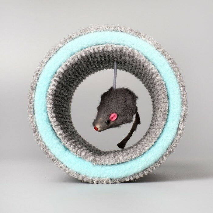 Игрушка-когтеточка "Кошки-мышки", ковролин, 16 х 9 см, микс цветов - фотография № 4