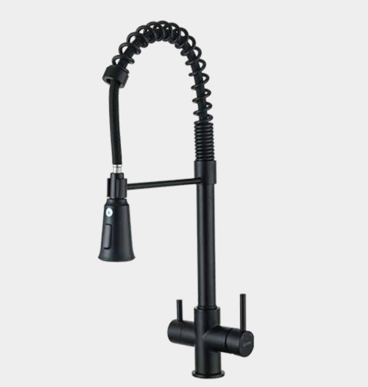 G4398-66 GAPPO Смеситель для кухни с подключением фильтра питьевой воды, черный