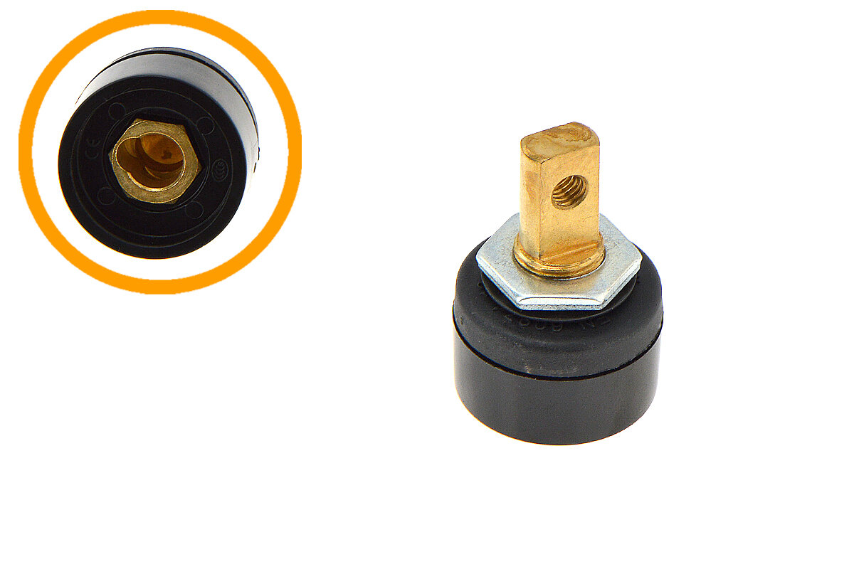 фото Разъём ОКС10-25 в корпусе REAL для сварочного инвертора сварог REAL ARC 160 (Z240), REAL ARC 160 (Z240N), REAL ARC 200 (Z238)