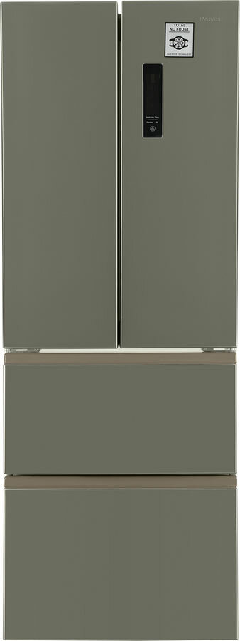 Холодильник трехкамерный Hyundai CM4045FIX Total No Frost, French Door, нержавеющая сталь