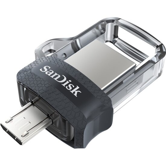 USB флешка Sandisk 256Gb Ultra Dual Drive m3.0 microUSB/ USB 3.0 (150/30 Mb/s)