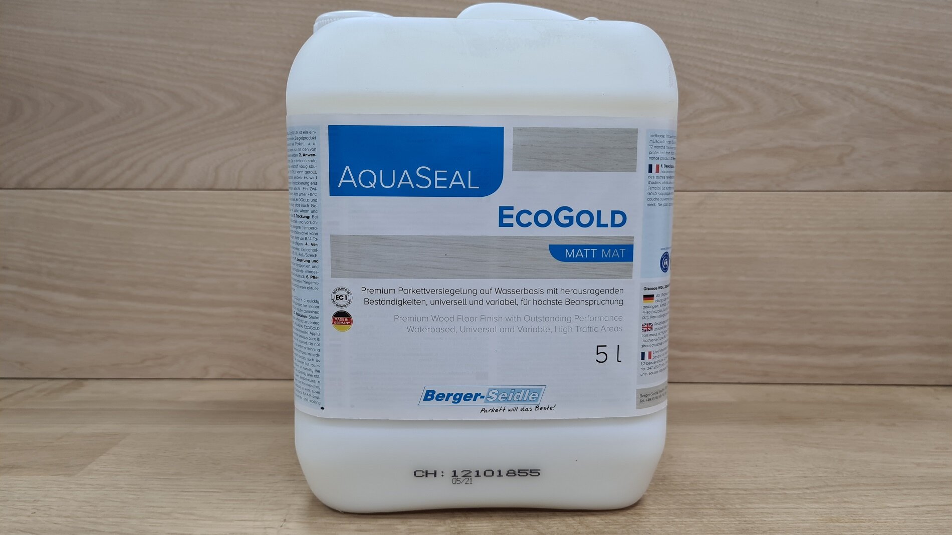 Однокомпонентный акрилово-полиуретановый лак на водной основе «Berger Aqua-Seal EcoGold» Полуматовый