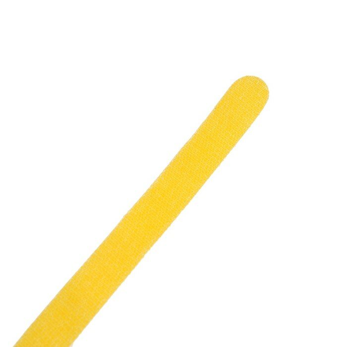 Стяжки-липучки для проводов 150Х10Х1,5 мм тундра, цвет желтый, 10 шт. - фотография № 4